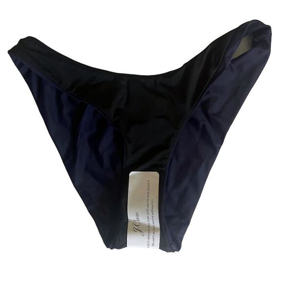 J Crew Navy Mid Rise Cheeky Bikini Bottom - Size Small NWT - Picture 4 of 5